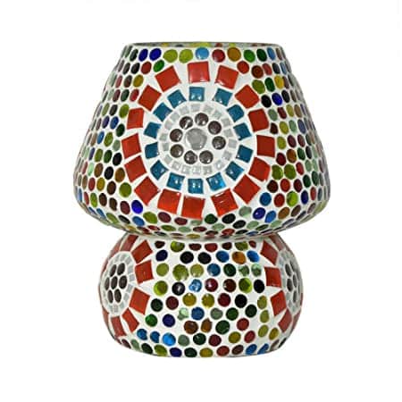 Vintage Glass Made Table Lamp - front_view