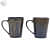 Blue Steel Flow  Ceramic Coffee Mugs (Set of 2) - left_view