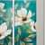 Flower Panel Painting - rear_view