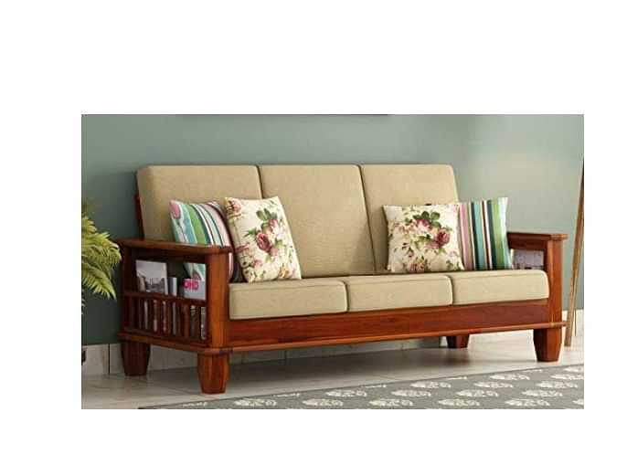 Solid Wooden Sofa Set 3 Seater - photo