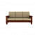 Solid Wooden Sofa Set 3 Seater - rear_view