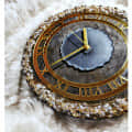 Resin Wall Clock 12 Inch Round TRDC025 - left_view