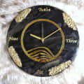 Resin Wall Clock 12 Inch Round TRDC026 - front_view
