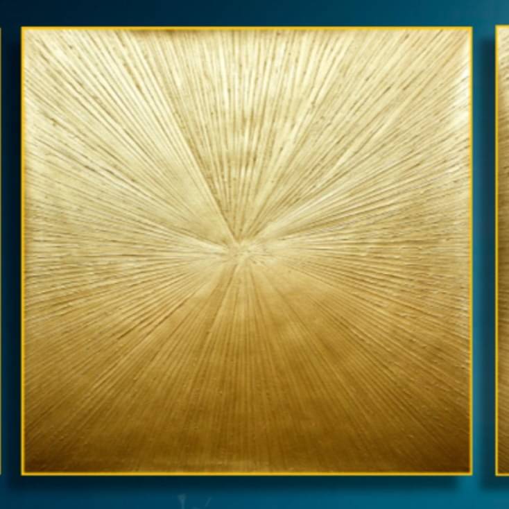 Sun Rays Textured Wall Painting