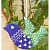 Handicraft wooden decorative bird wall hanging (set of 2 birds). - rear_view