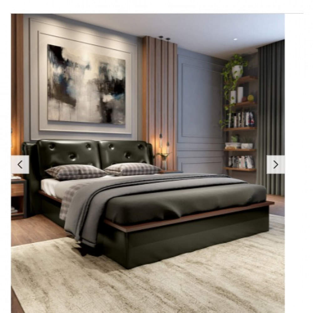 Queen Size Bed with Hydraulic Storage - photo