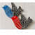Handicraft Decorative Bird Wall Hanging (Set Of 2 Birds) - photo