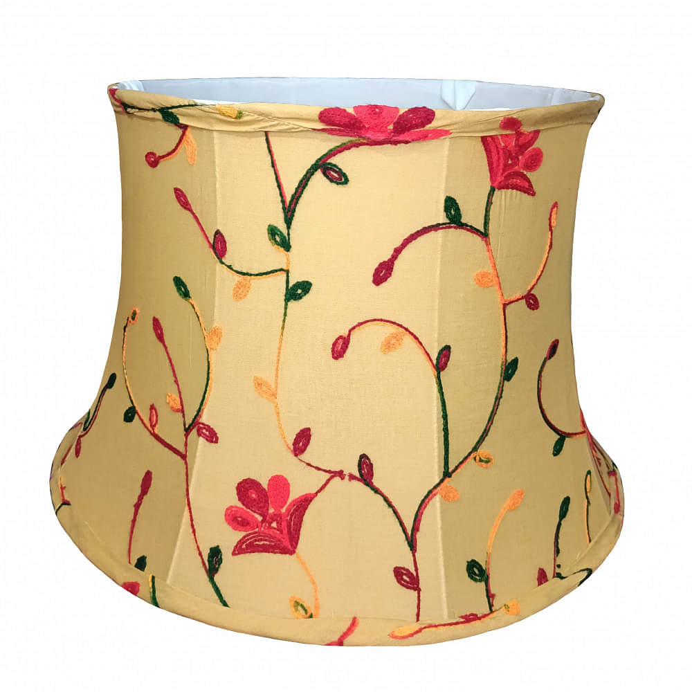 Embroidery Golden Lampshade - photo