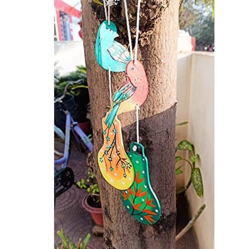 Handcrafted Wooden Wall Hanging (Set Of 2) - rear_view