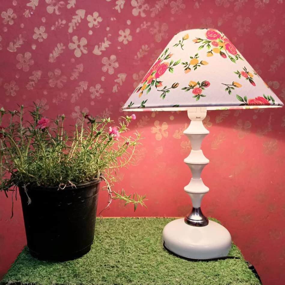 Printed Cone Lampshade - rear_view