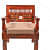 Euclid Traditional Wooden Sofa - front_view