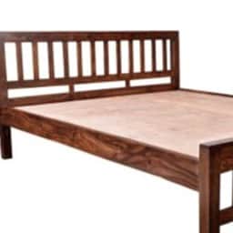 Solid Wood Bed - front_view