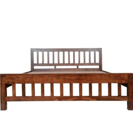 Solid Wood Bed - top_view