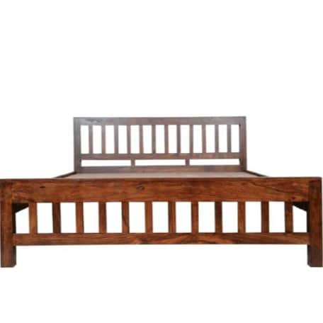 Solid Wood Bed - rear_view