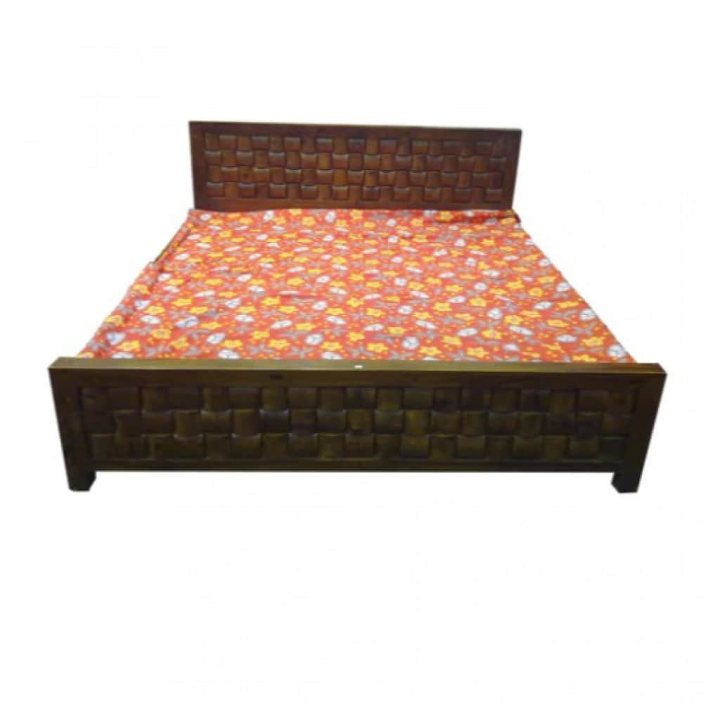 Solid Wood Single Bed - photo
