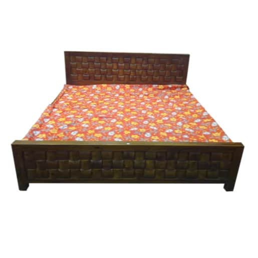 Solid Wood Single Bed - front_view