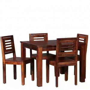 Rectangular Dining Table Set 4 Seater - photo