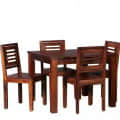 Rectangular Dining Table Set 4 Seater - top_view