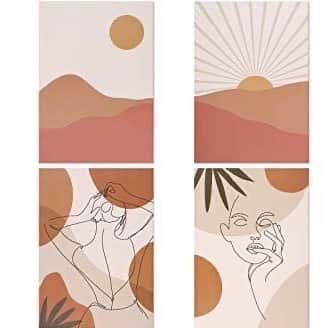 Minimalist Panel painting (Set of 9) - front_view