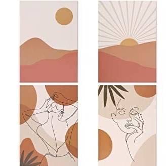 Minimalist Panel painting (Set of 9)