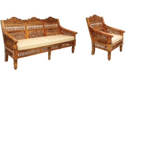 Isla 4 Seater Wooden Sofa Set