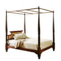 Winnipeg Teak Wood Poster Bed - front_view