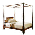 Winnipeg Teak Wood Poster Bed - top_view