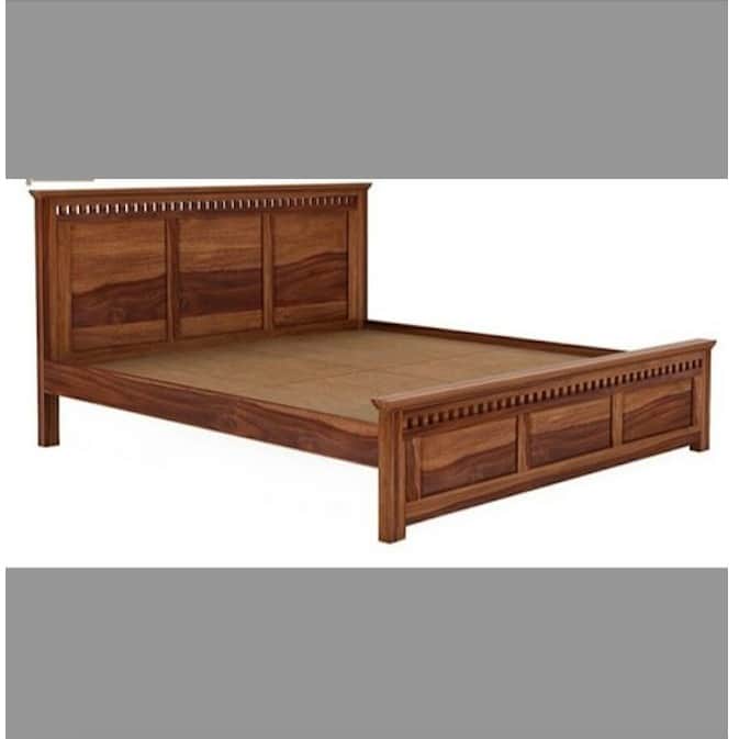 Solidwood King Size Bed - rear_view