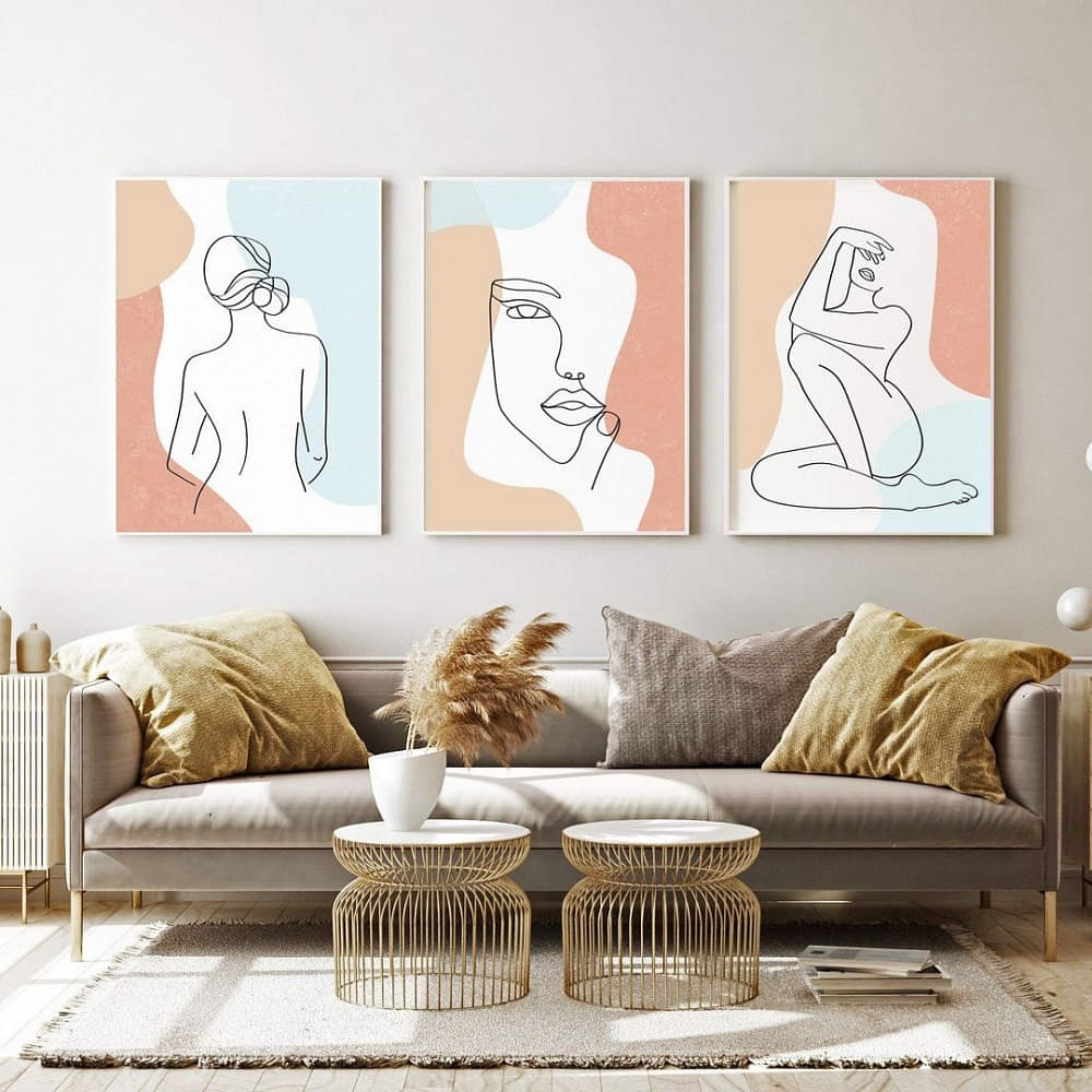Minimalist Style Lady Painting - photo