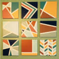 Abstract panels (Set of 9) - front_view
