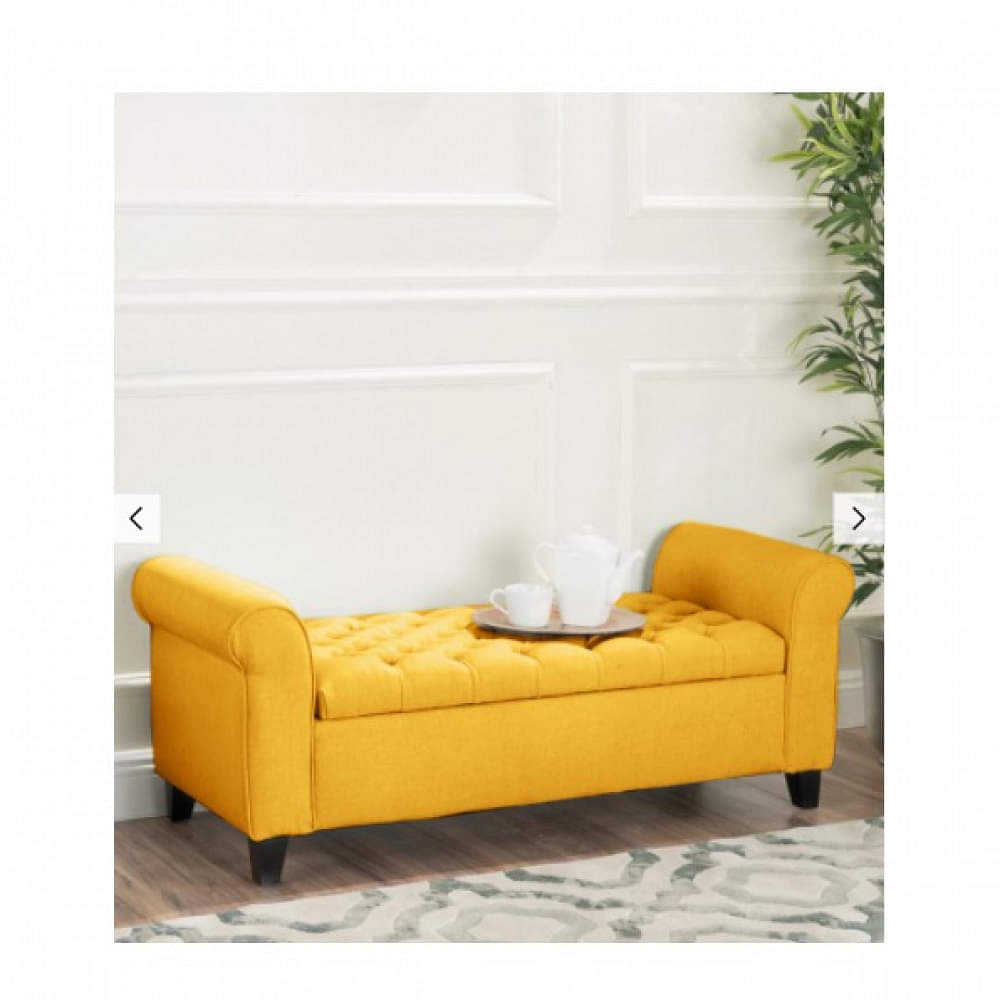 Recamier with storage In Yellow - photo