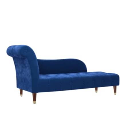 2 Seater Chaise Lounger In Blue Colour