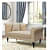 Chaise Lounger In Linen Beige - photo