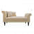Chaise Lounger In Linen Beige - front_view