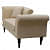 Chaise Lounger In Linen Beige - right_view