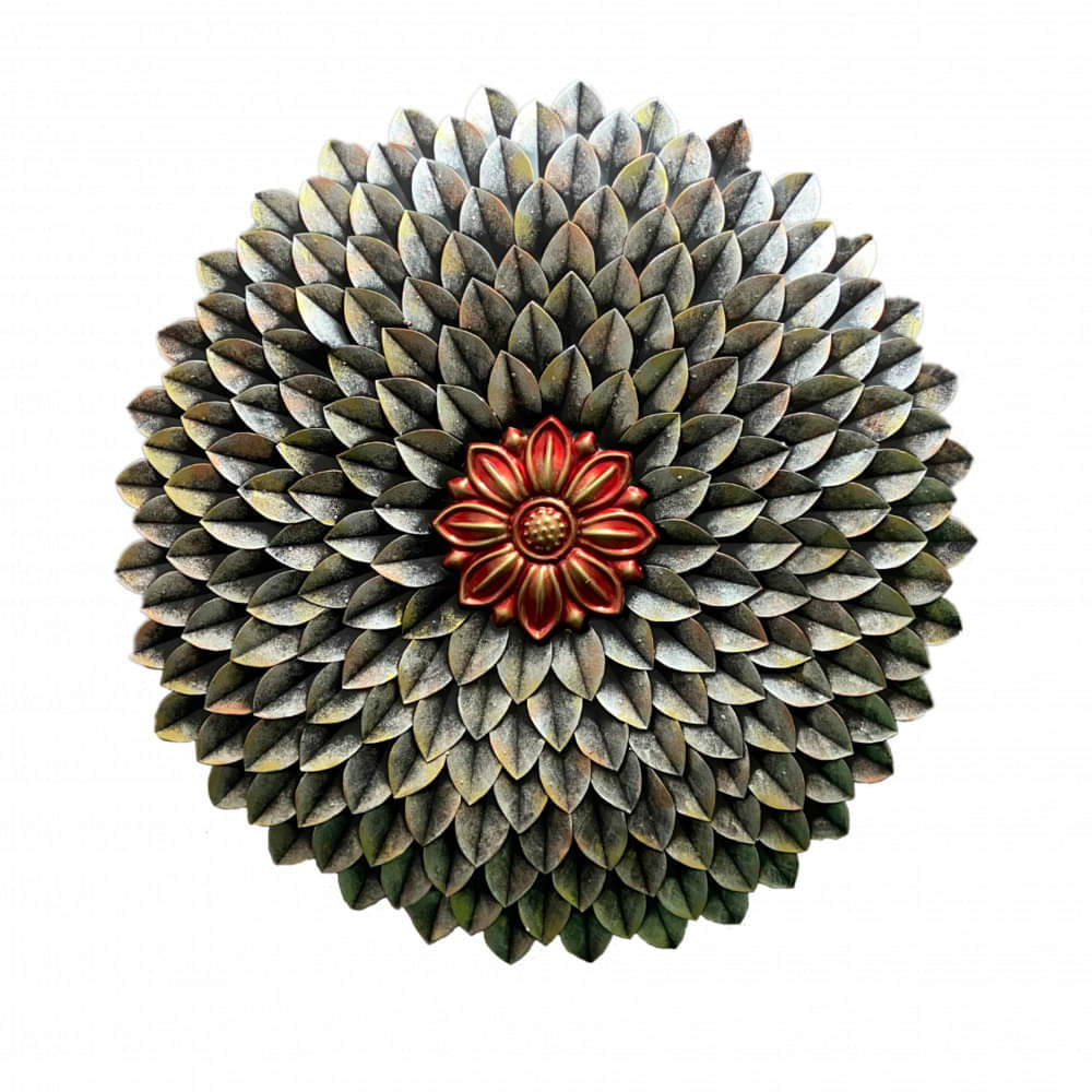 Urban Flower Metal Wall Decor - photo