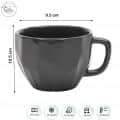 Ceramic Coffee Cups (Set of 2) 200ml each - top_view