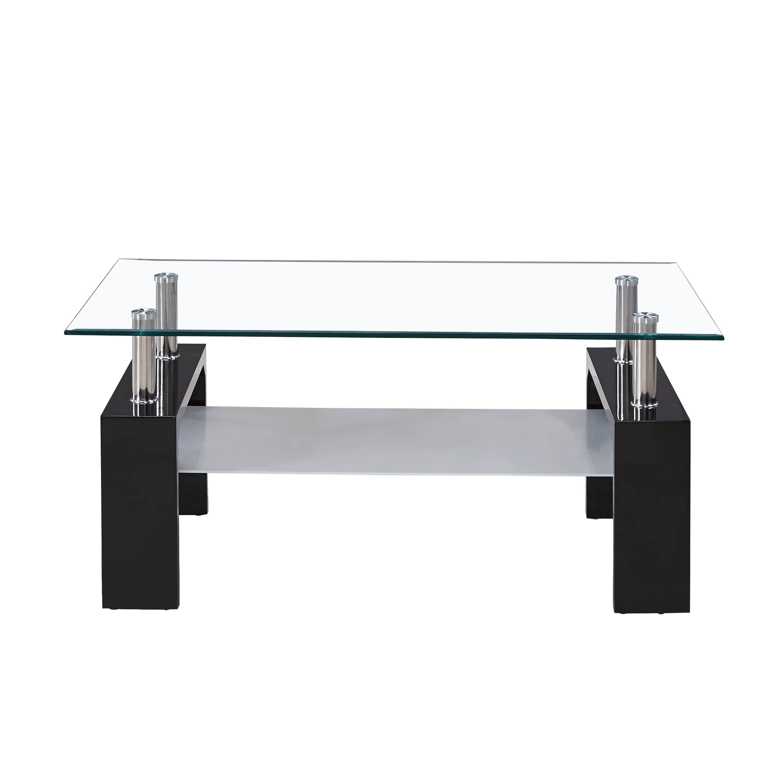 Nexon Coffee Table (Black) - front_view