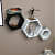 Wooden Wall Mount 3 Hexagon Floating Shelves (Black & White) - photo