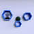 Wooden Wall Mount 3 Hexagon Floating Shelves - top_view