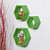 Wooden Wall Mount 3 Hexagon Floating Shelves (Green) - photo