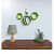 Wooden Wall Mount 3 Hexagon Floating Shelves (Green) - front_view