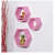 Wooden Wall Mount 3 Hexagon Floating Shelves (Pink) - photo