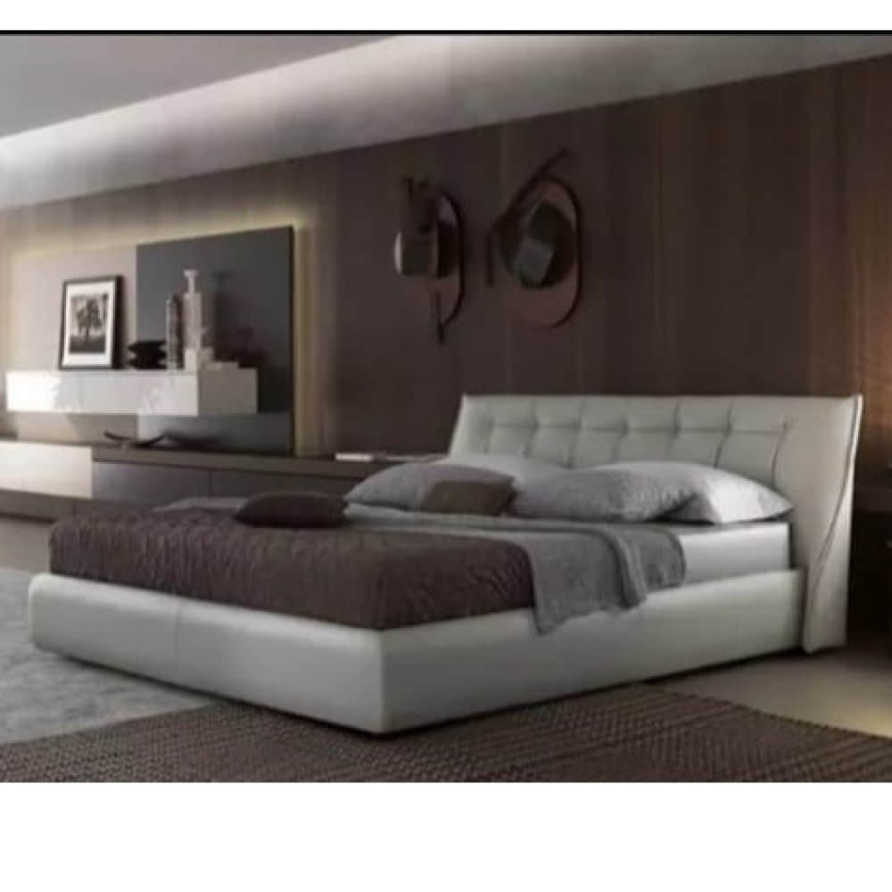 Elima Hand Tufted Modern Upholstered King Bed - photo