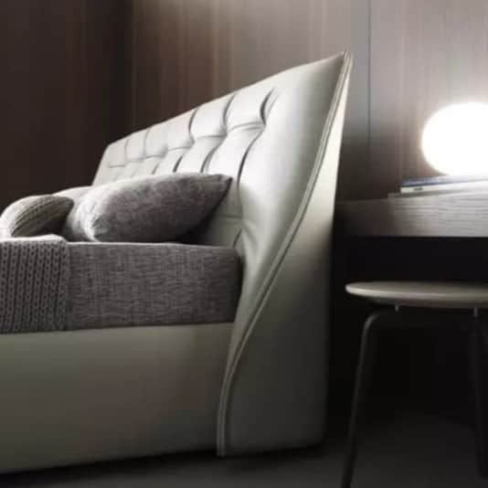Elima Hand Tufted Modern Upholstered King Bed - top_view