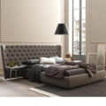 European Tuffed Tilted upholstered King Size Bed - photo