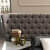 European Tuffed Tilted upholstered King Size Bed - front_view