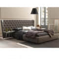 European Tuffed Tilted upholstered King Size Bed - top_view