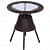Outdoor Garden Patio Seating Set 1+2 (2 Chairs and 1 Table) (Brown) - top_view