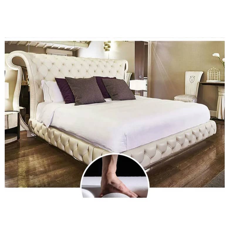 Euiiro Tilted Ears King Size Bed With Storage For Home